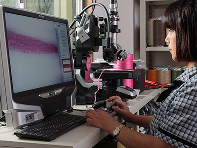 品質検査 (ポリプロピレン 繊維)